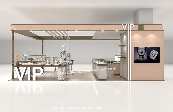 30平方时尚轻奢中岛珠宝店