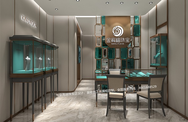 金宥福珠宝店设计|轻奢复古