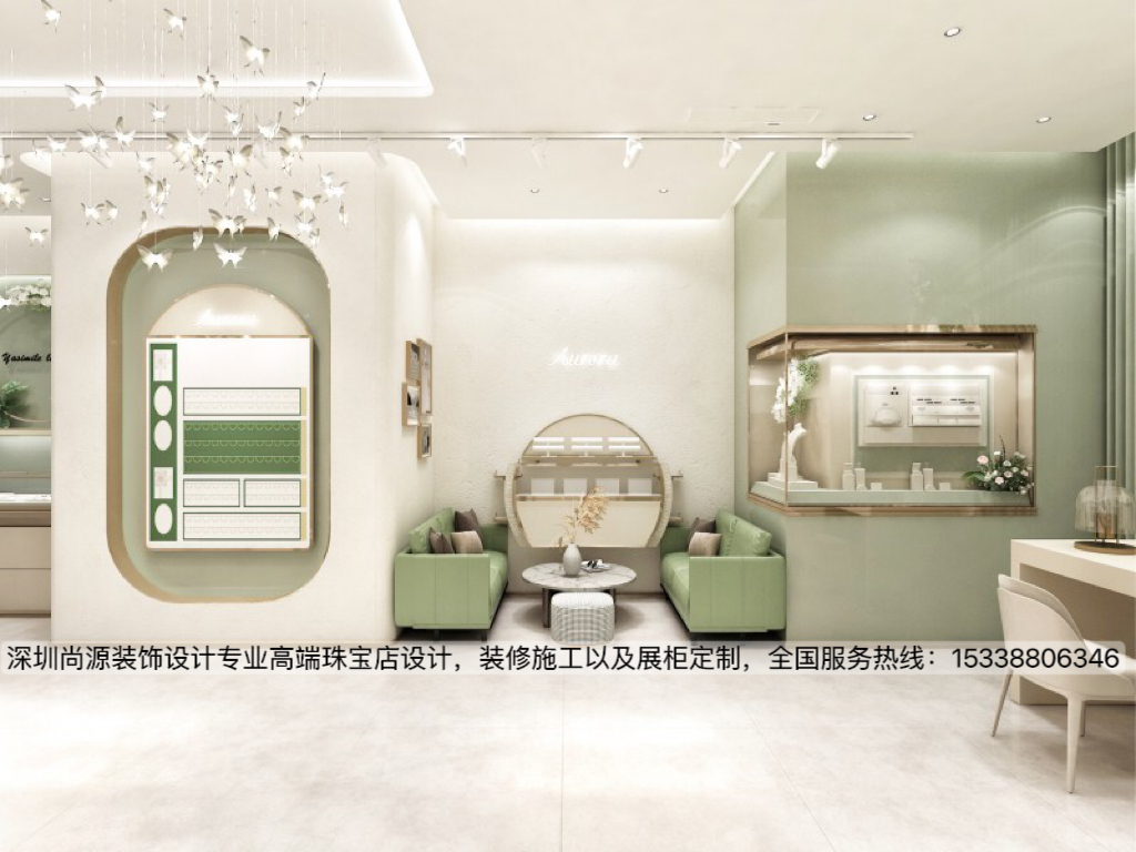 深圳奥萝拉珠宝店设计|清新风