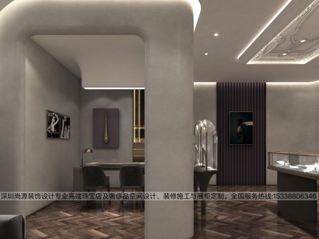 深圳罗湖TASA珠宝店设计|轻奢格调风