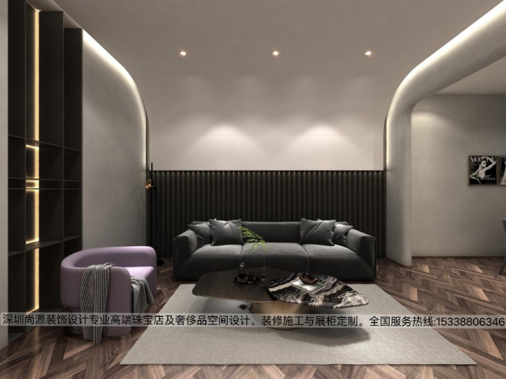 深圳罗湖TASA珠宝店设计|轻奢格调风