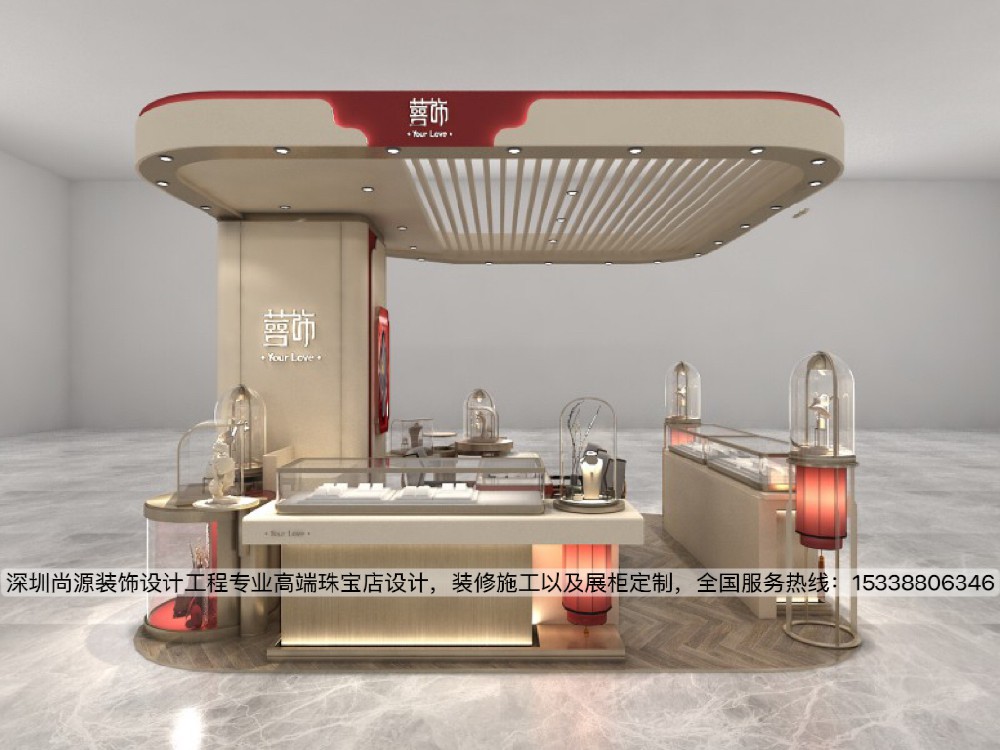 上海蓉饰珠宝店设计|高雅又精致