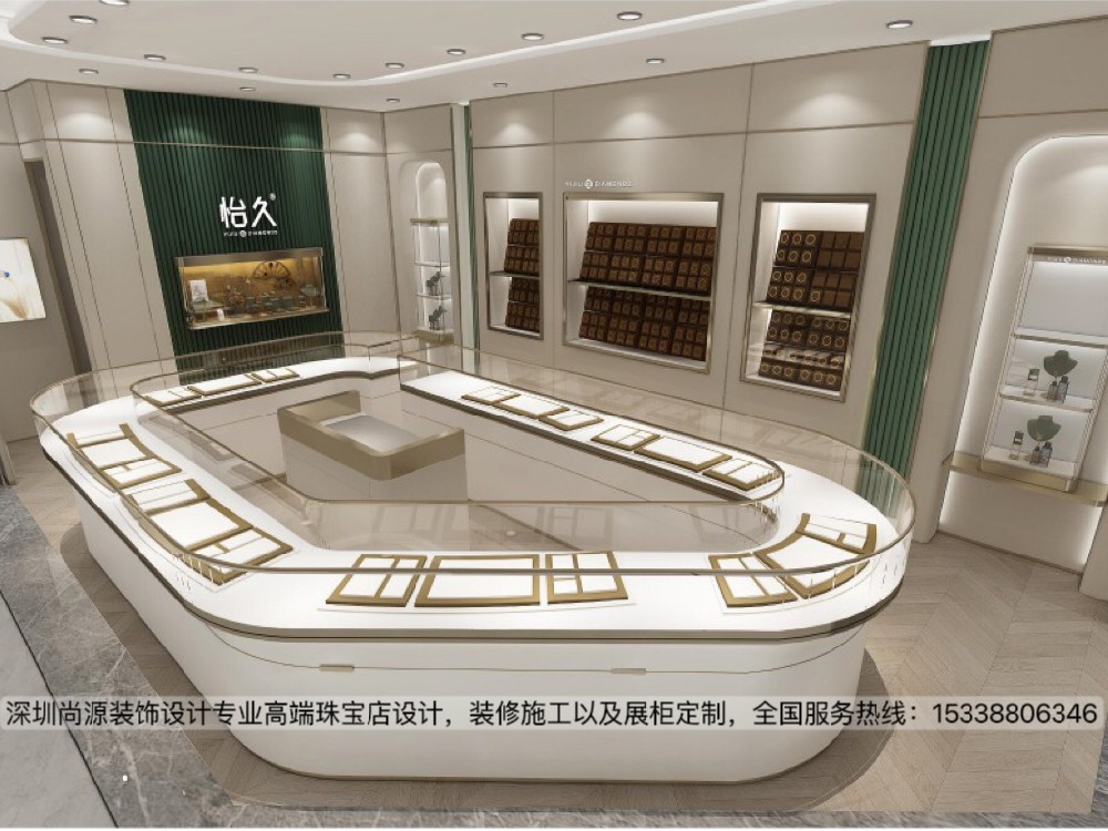 深圳怡久黄金珠宝店设计|简约又大气