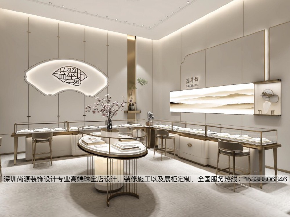 溢翠坊珠宝店设计|新中式古雅空间