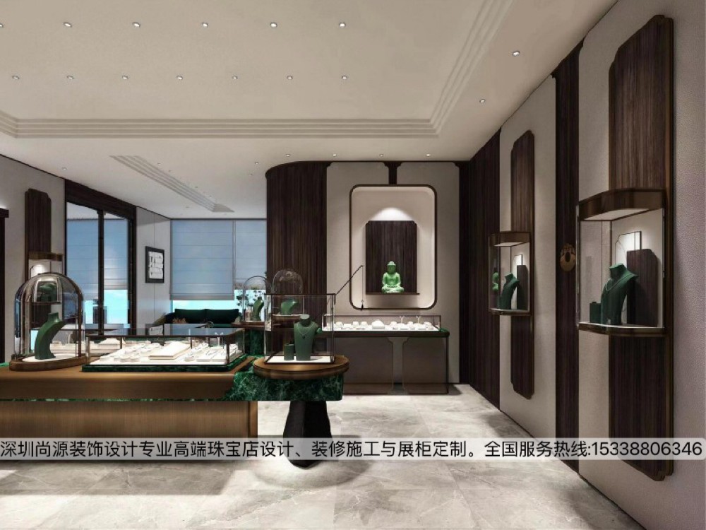 深圳水贝雅宝源珠宝店设计|新中式风第二版