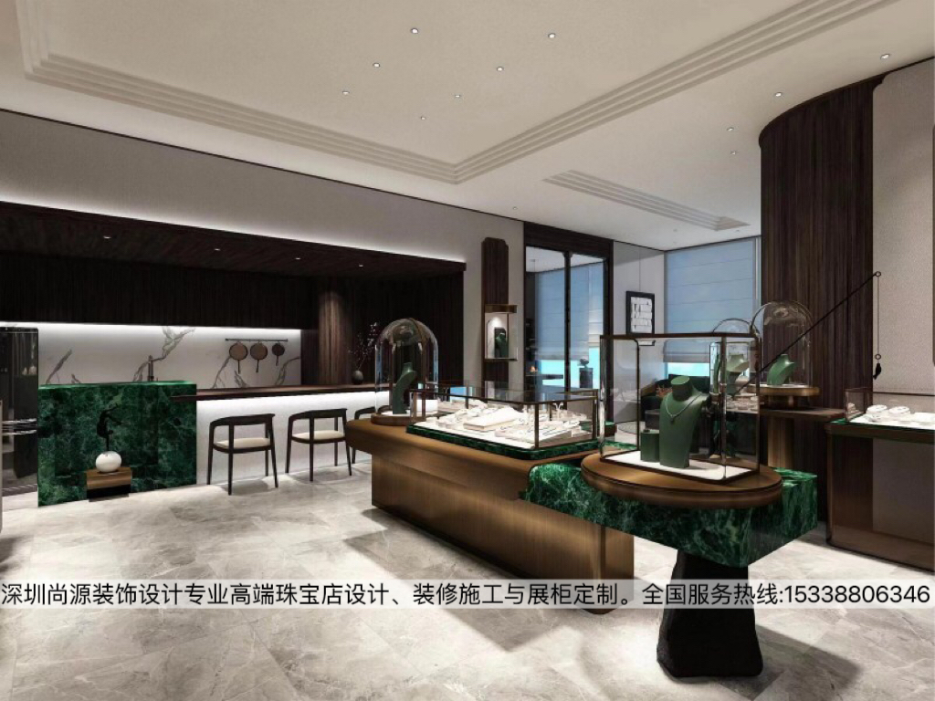 深圳水贝雅宝源珠宝店设计|新中式风第二版