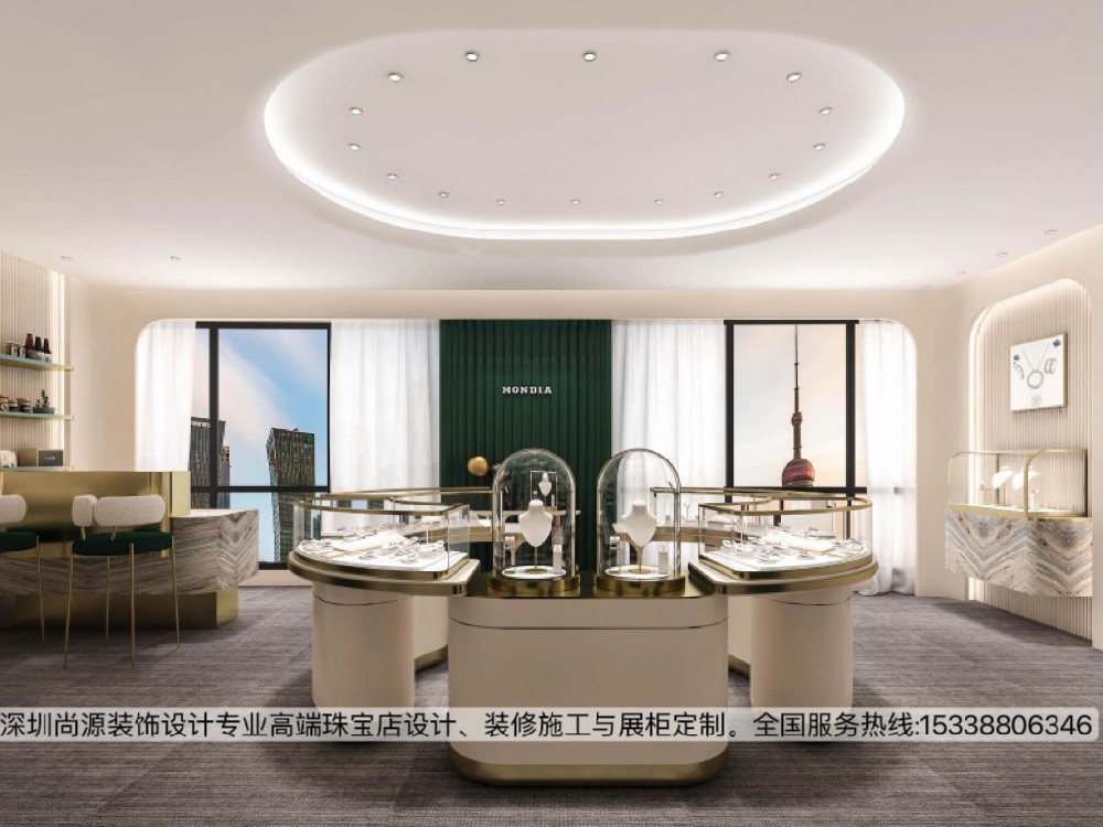上海蒙迪亚珠宝会所设计|时尚精致风